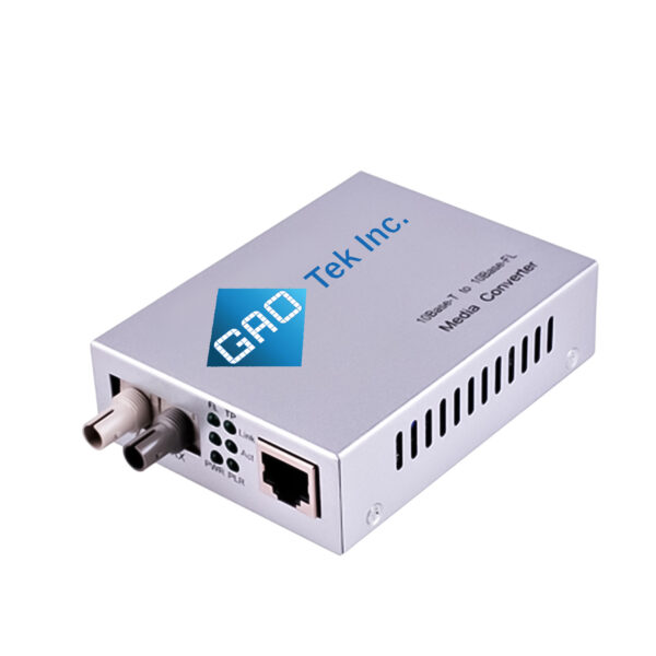 GAOTek 10 Base-T to 10 Base-FL Ethernet Media Converter