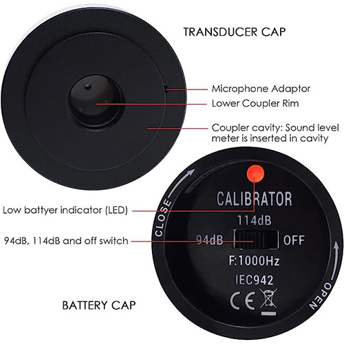 GAOTek Sound Level Calibrator Microphone Calibrator